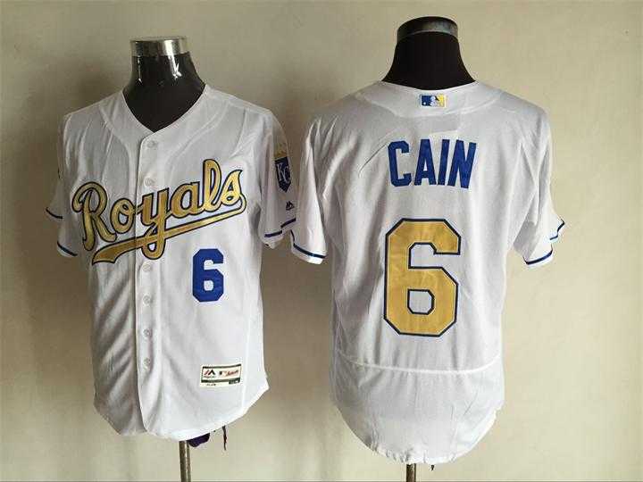 Kansas City Royals #6 Lorenzo Cain World Series Champions Patch White-Gold 2016 Flexbase Collection Stitched Jersey,We sell and wholesale Kansas City Royals #6 Lorenzo Cain World Series Champions Patch White-Gold 2016 Flexbase Collection Stitched Jersey on line form chian!